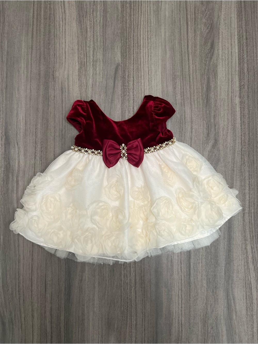 Couture Princess Velvet Holiday Baby Dress